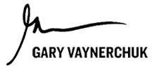 Gary Vaynerchuk's signature and typed name for branding or personal branding visuals.